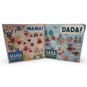 Jumbo Puzzle Baby Toddler 25 Piece Everything Is Mama Dada Farm Safari Animals